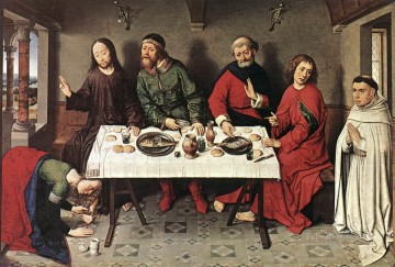  christ - Christ In The House Of Simon religious Dirk Bouts